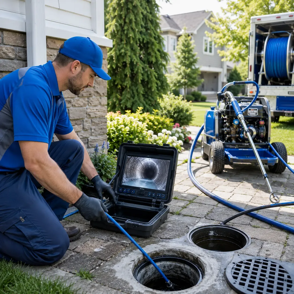 Outdoor drain cleaning professionals serving Kinross, MI